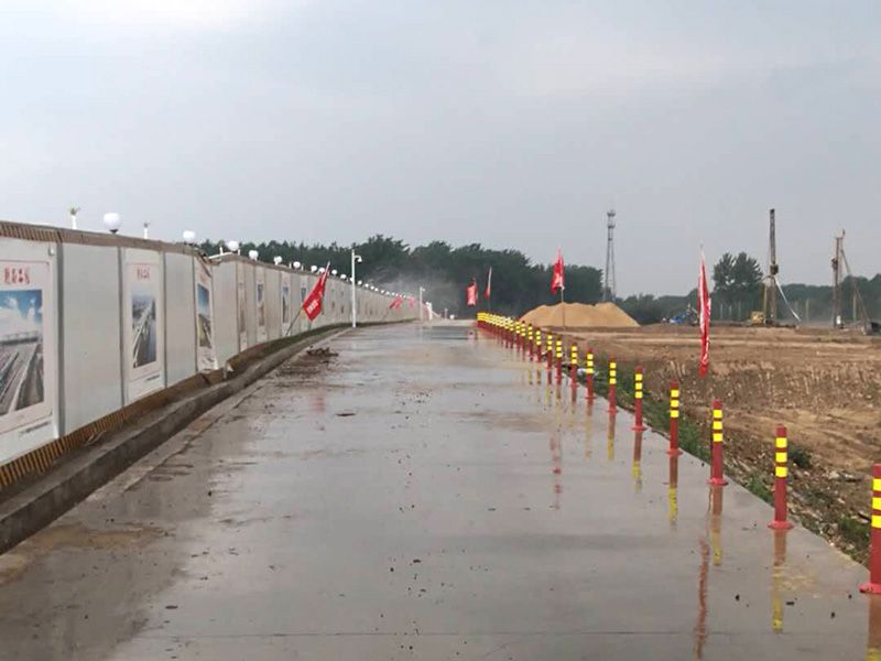 中鐵二十四局連徐鐵路站前III標 橋墩養護 與路面壓制性除塵 運行流暢